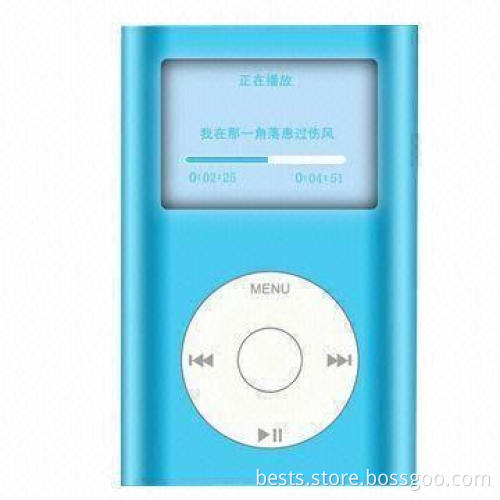 MP3 Player with Fashionable Design, Supports SD/T-Flash Card, Plug-and-play Functions